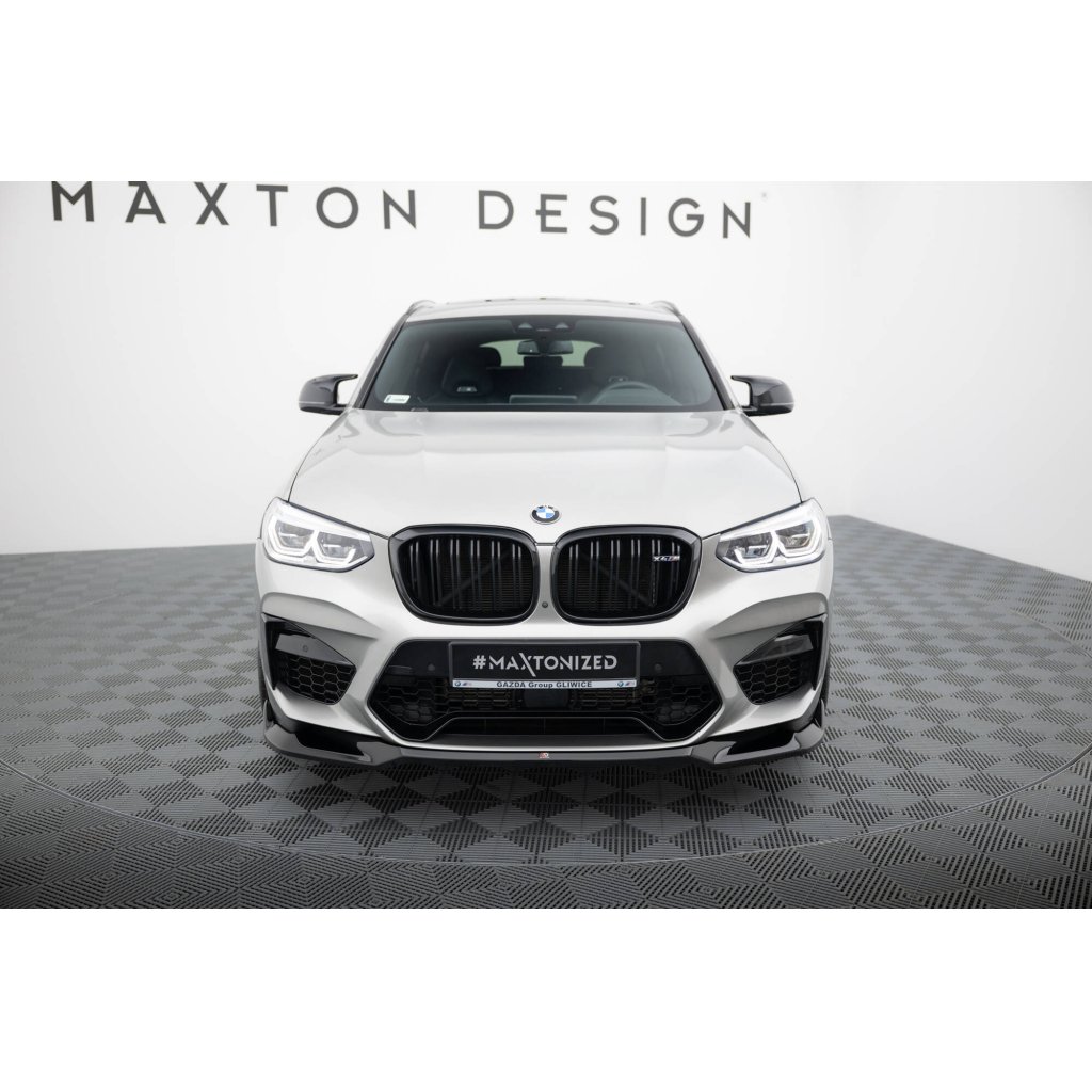 Maxton Design spoiler pod přední nárazník ver.2 pro BMW X4 M F98, černý lesklý plast ABS