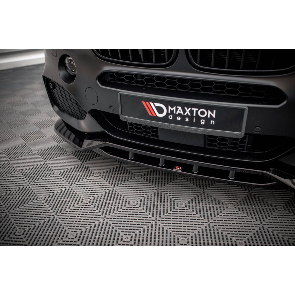 Maxton Design spoiler pod přední nárazník ver.2 pro BMW X5 F15, černý lesklý plast ABS, M-Pack