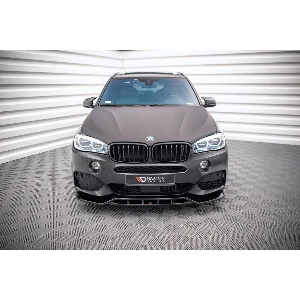 Maxton Design spoiler pod přední nárazník ver.2 pro BMW X5 F15, černý lesklý plast ABS, M-Pack