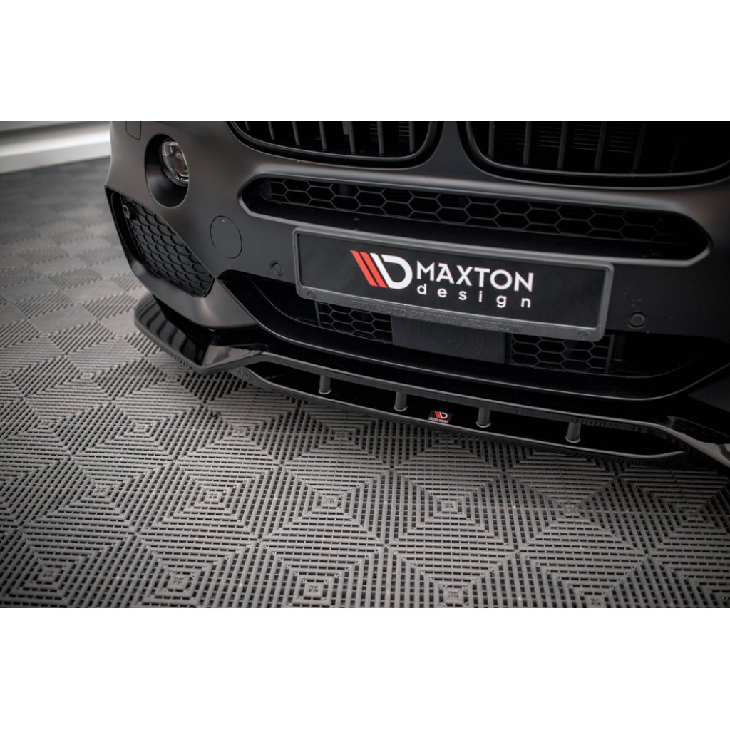 Maxton Design spoiler pod přední nárazník ver.2 pro BMW X5 F15, černý lesklý plast ABS, M-Pack
