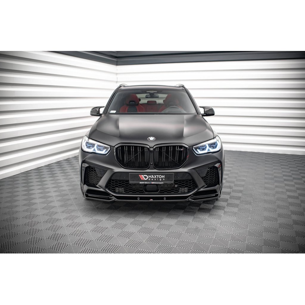 Maxton Design spoiler pod přední nárazník ver.2 pro BMW X5M G05, carbon-Look