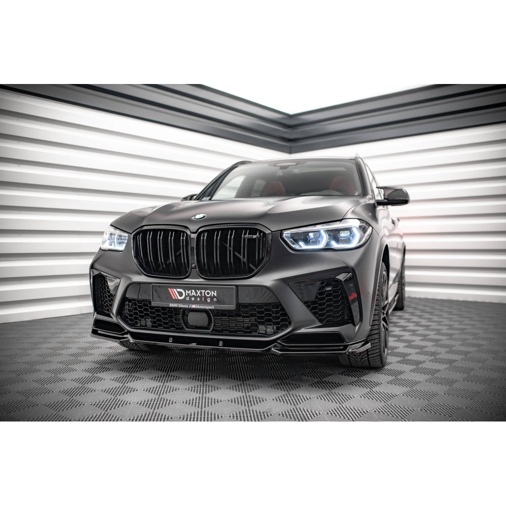 Maxton Design spoiler pod přední nárazník ver.2 pro BMW X5M G05, carbon-Look