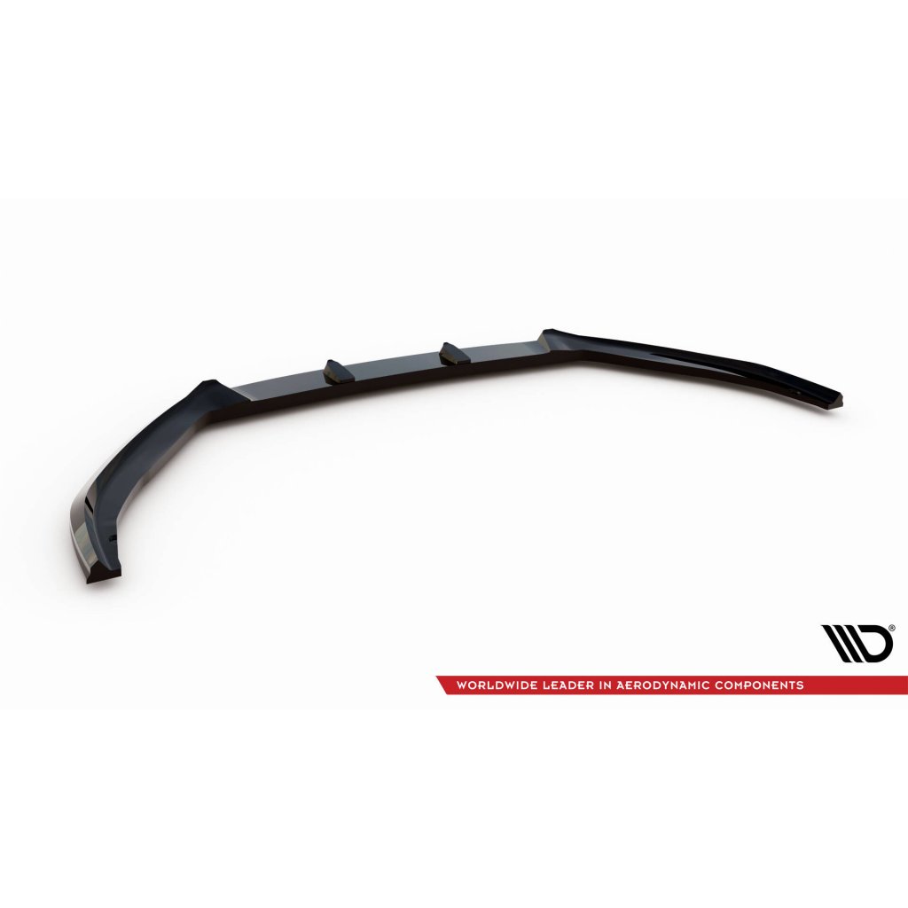Maxton Design spoiler pod přední nárazník ver.2 pro Ford Focus Mk4, černý lesklý plast ABS, Vignale, Estate/Hatchback