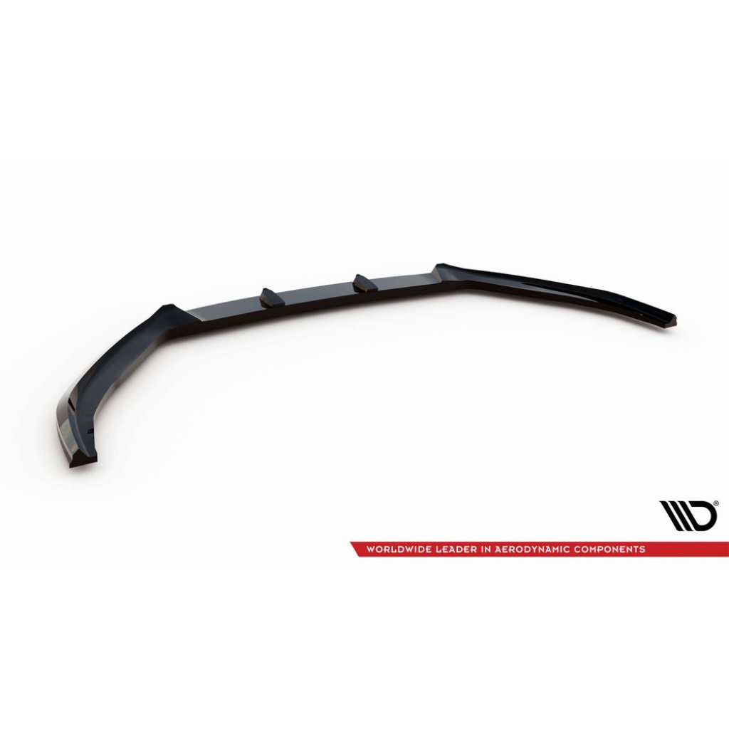 Maxton Design spoiler pod přední nárazník ver.2 pro Ford Focus Mk4, černý lesklý plast ABS, Vignale, Estate/Hatchback