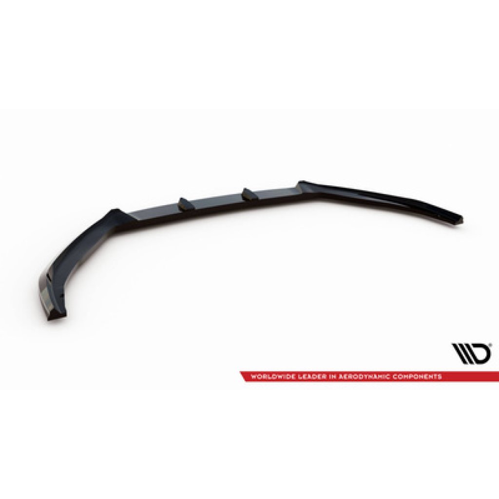 Maxton Design spoiler pod přední nárazník ver.2 pro Ford Focus Mk4, černý lesklý plast ABS, Vignale, Estate/Hatchback