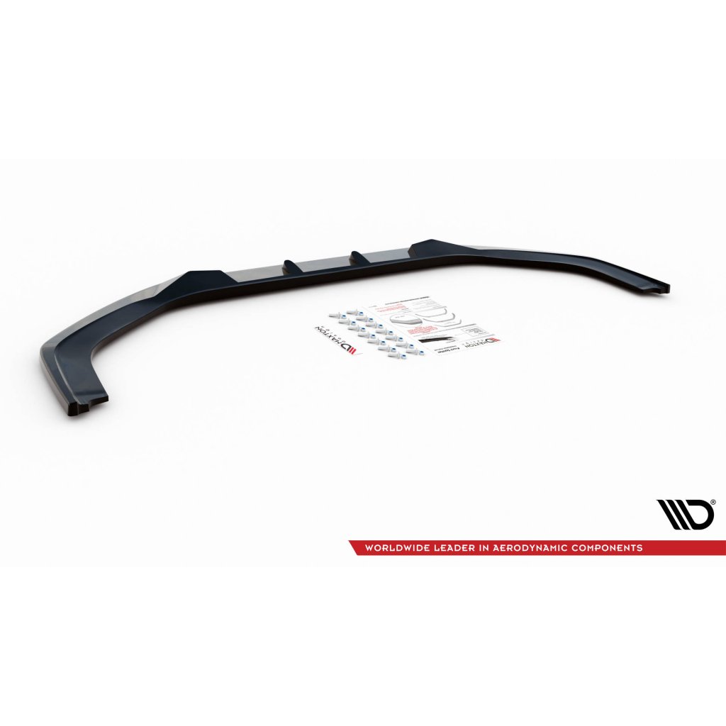 Maxton Design spoiler pod přední nárazník ver.2 pro Honda Civic Mk9, černý lesklý plast ABS
