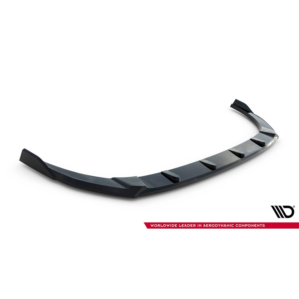 Maxton Design spoiler pod přední nárazník ver.2 pro Hyundai Elantra N Mk7, černý lesklý plast ABS