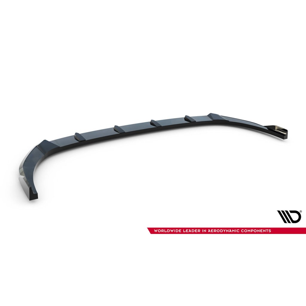 Maxton Design spoiler pod přední nárazník ver.2 pro Hyundai Elantra N Mk7, černý lesklý plast ABS