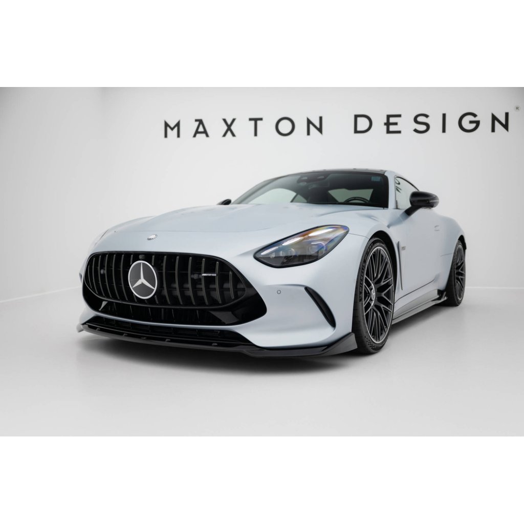 Maxton Design spoiler pod přední nárazník ver.2 pro Mercedes AMG GT C192 /63, černý lesklý plast ABS