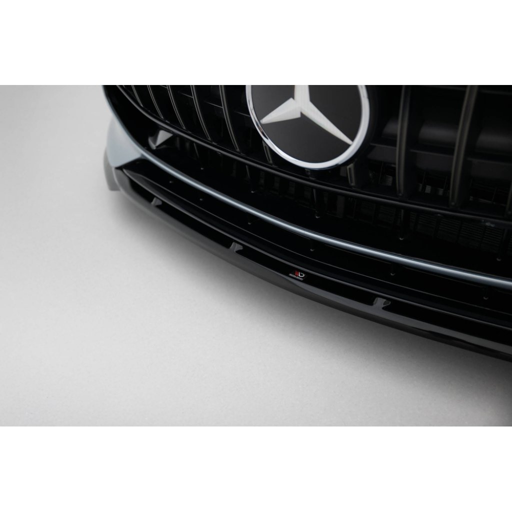 Maxton Design spoiler pod přední nárazník ver.2 pro Mercedes AMG GT C192 /63, černý lesklý plast ABS
