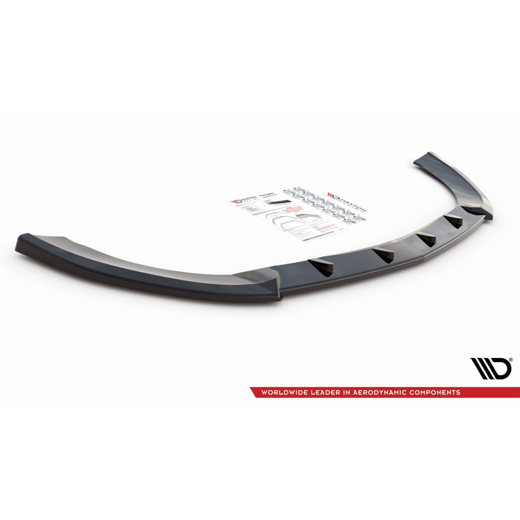 Maxton Design spoiler pod přední nárazník ver.2 pro Mercedes Vito W447 Facelift, černý lesklý plast ABS