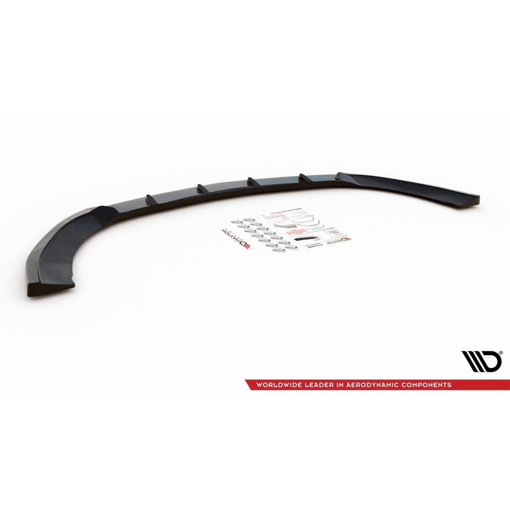 Maxton Design spoiler pod přední nárazník ver.2 pro Mercedes Vito W447 Facelift, černý lesklý plast ABS