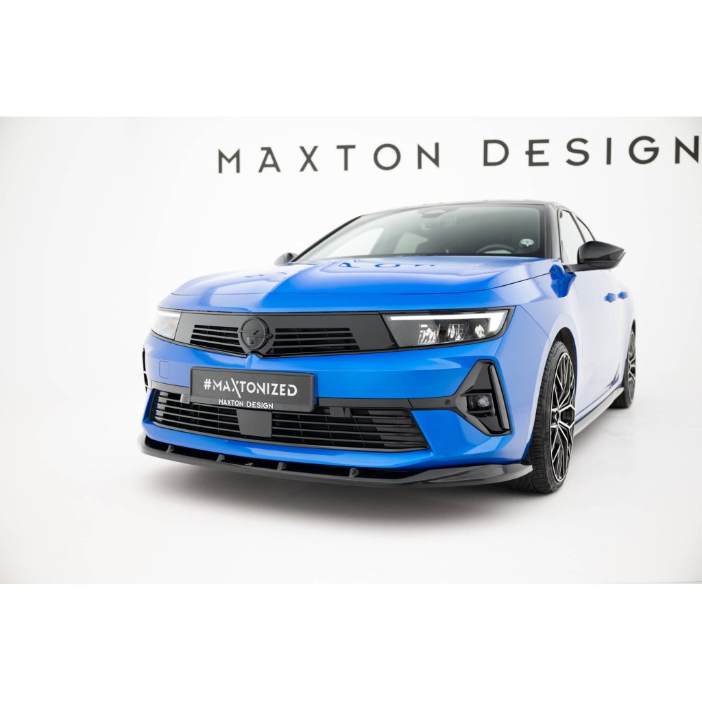 Maxton Design spoiler pod přední nárazník ver.2 pro Opel Astra L (Mk5), černý lesklý plast ABS, Sports Tourer/ Hatchback