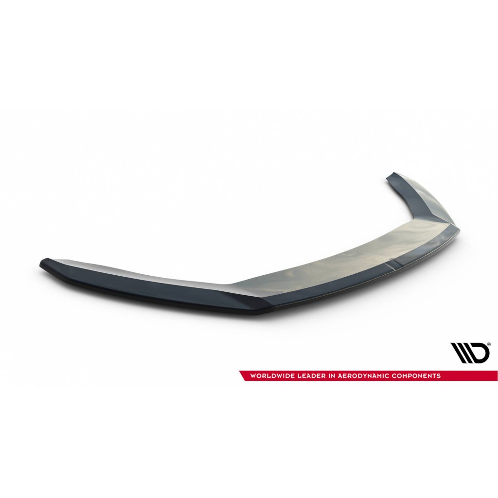 Maxton Design spoiler pod přední nárazník ver.2 pro Seat Leon Cupra Mk3 Facelift, černý lesklý plast ABS
