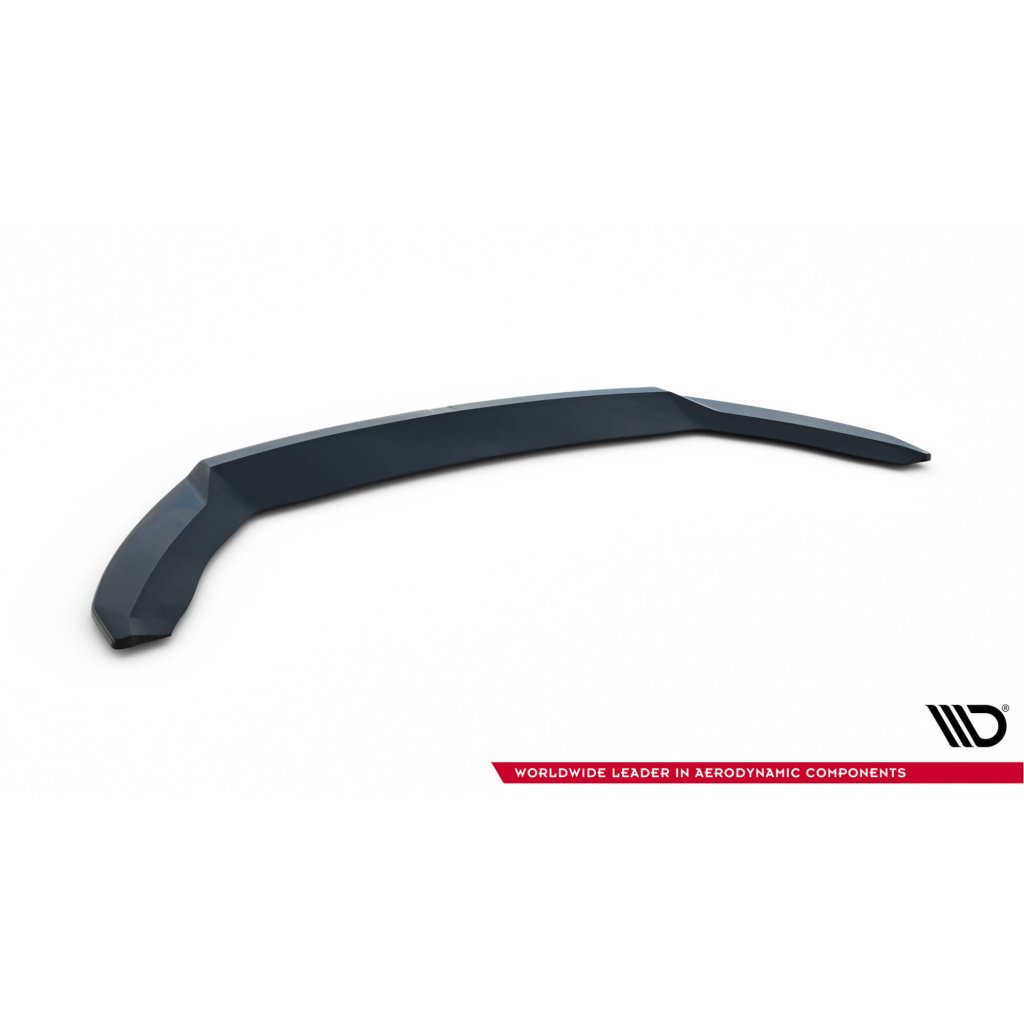Maxton Design spoiler pod přední nárazník ver.2 pro Seat Leon Cupra Mk3 Facelift, černý lesklý plast ABS