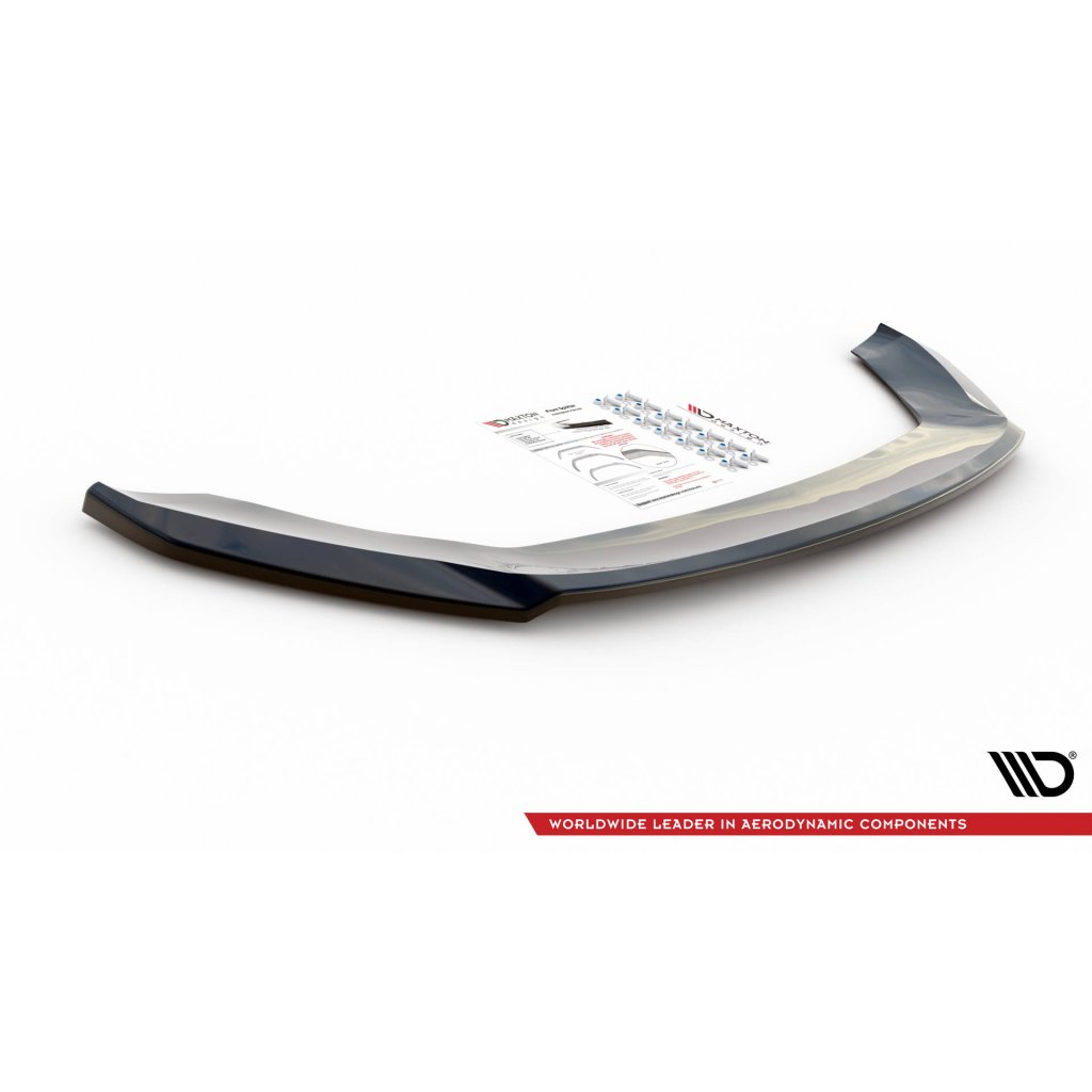 Maxton Design spoiler pod přední nárazník ver.2 pro Seat Leon FR Mk3, černý lesklý plast ABS