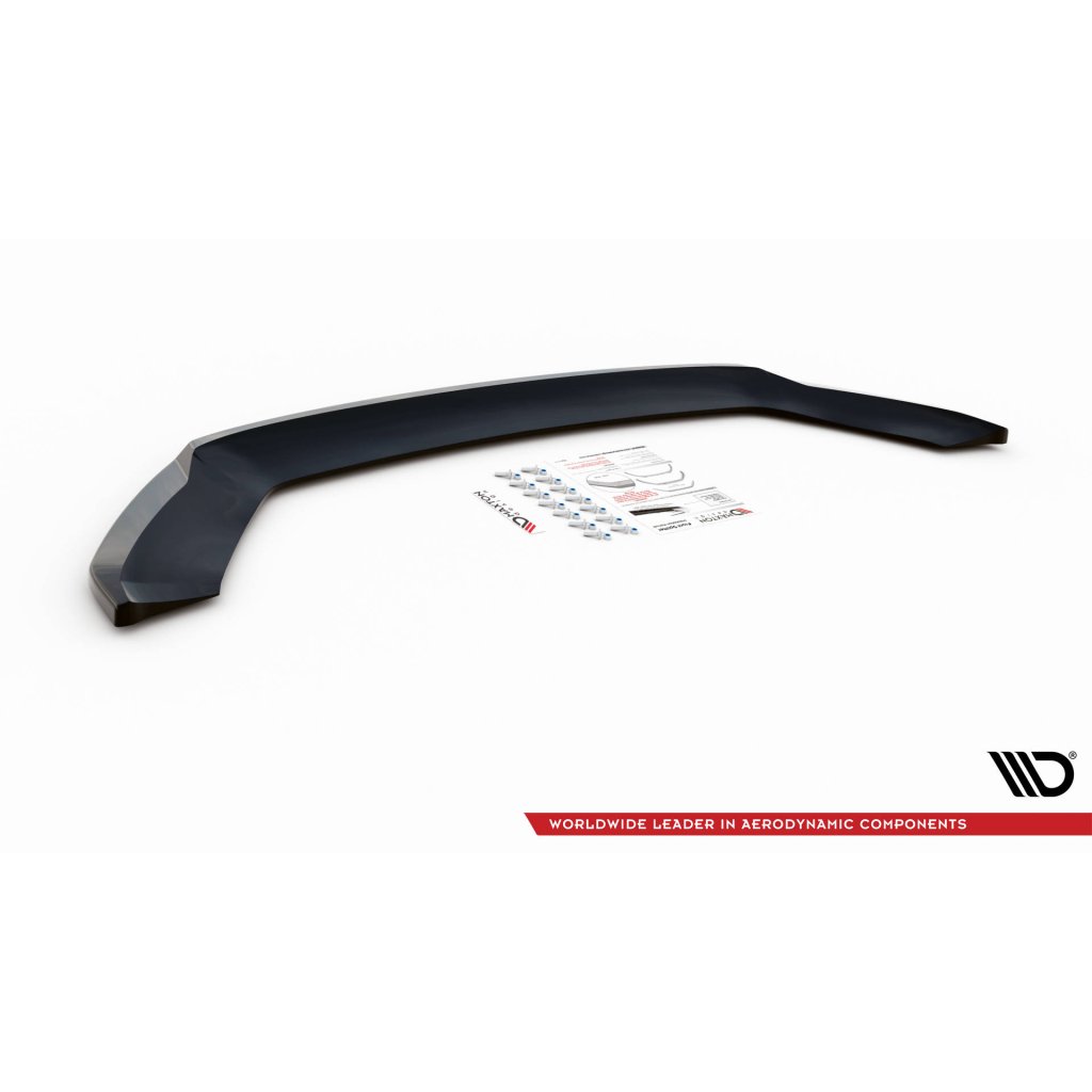 Maxton Design spoiler pod přední nárazník ver.2 pro Seat Leon FR Mk3, černý lesklý plast ABS