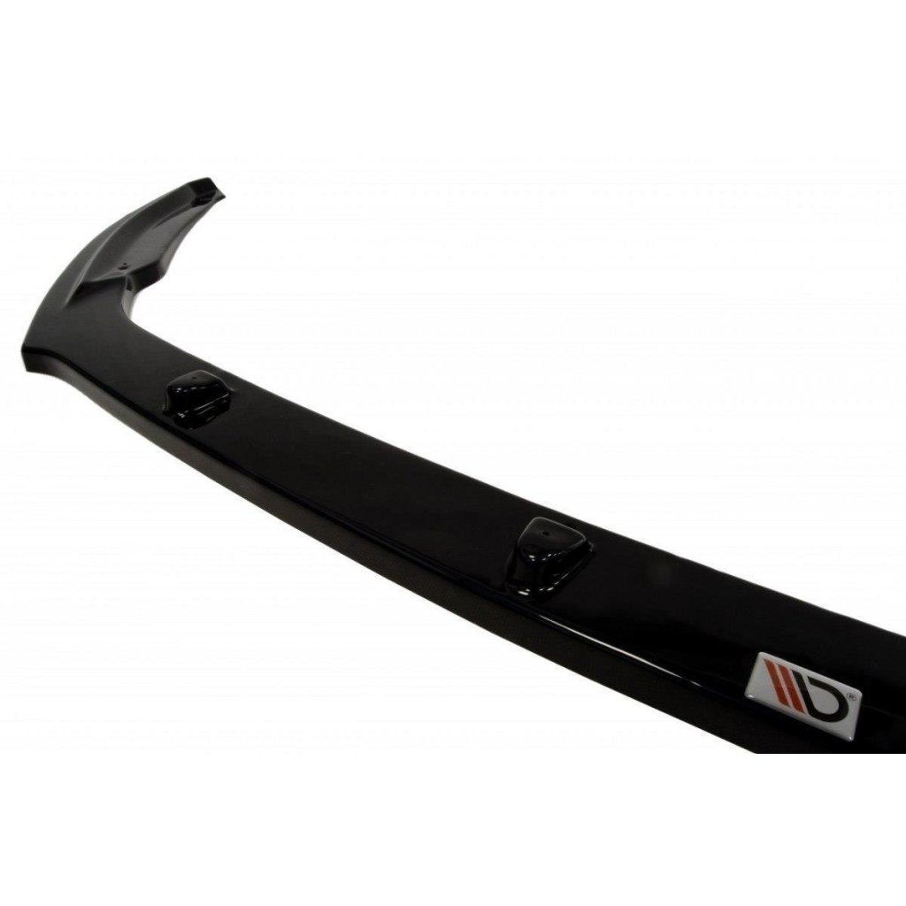 Maxton Design spoiler pod přední nárazník ver.2 pro Škoda Octavia Mk3, černý lesklý plast ABS
