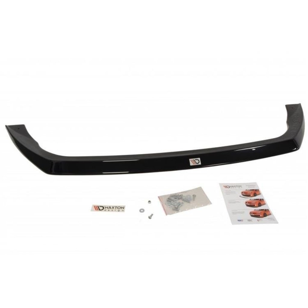 Maxton Design spoiler pod přední nárazník ver.2 pro Škoda Octavia RS Mk3, černý lesklý plast ABS