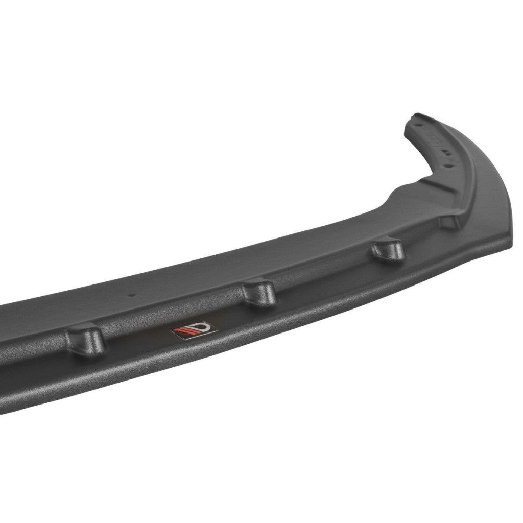Maxton Design spoiler pod přední nárazník ver.2 pro Škoda Rapid, černý lesklý plast ABS