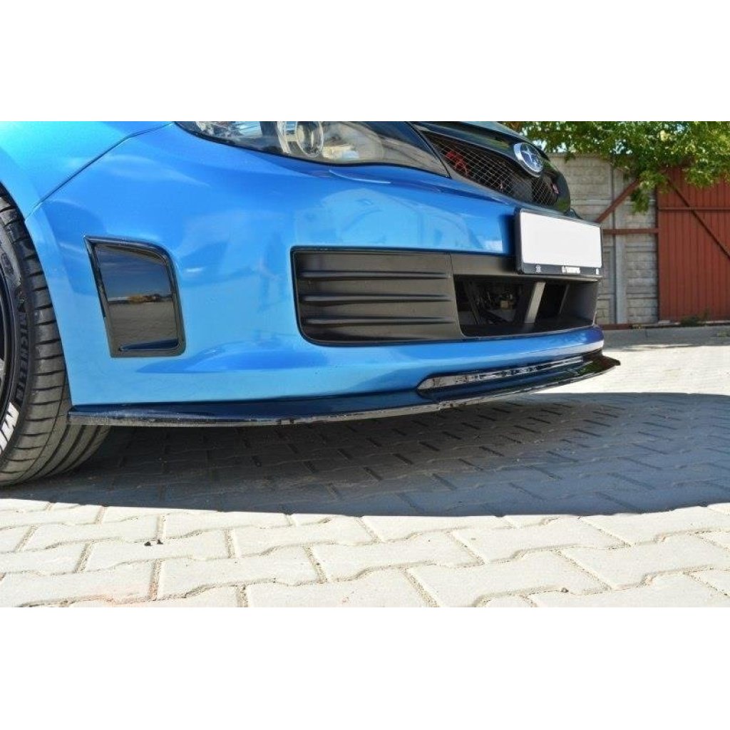 Maxton Design spoiler pod přední nárazník ver.2 pro Subaru Impreza Mk3, černý lesklý plast ABS