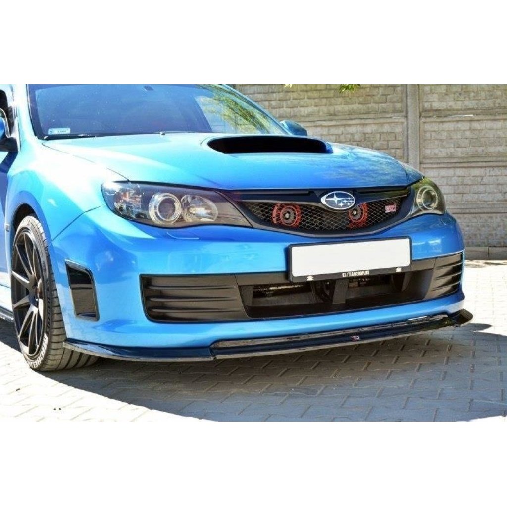 Maxton Design spoiler pod přední nárazník ver.2 pro Subaru Impreza Mk3, černý lesklý plast ABS