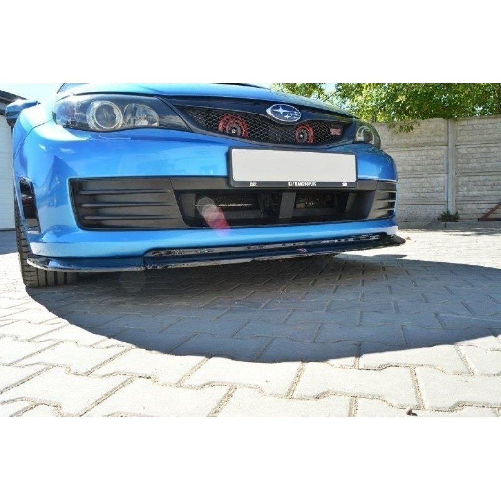 Maxton Design spoiler pod přední nárazník ver.2 pro Subaru Impreza Mk3, černý lesklý plast ABS
