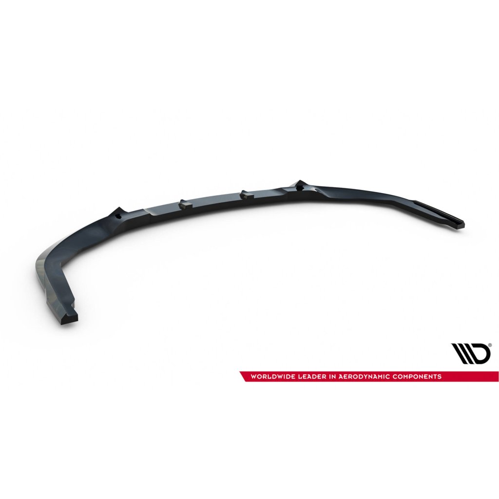 Maxton Design spoiler pod přední nárazník ver.2 pro Subaru Impreza WRX STi Mk3 Facelift, černý lesklý plast ABS