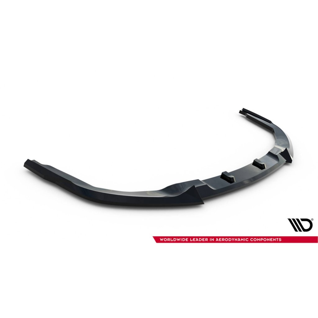 Maxton Design spoiler pod přední nárazník ver.2 pro Subaru Impreza WRX STi Mk3 Facelift, černý lesklý plast ABS