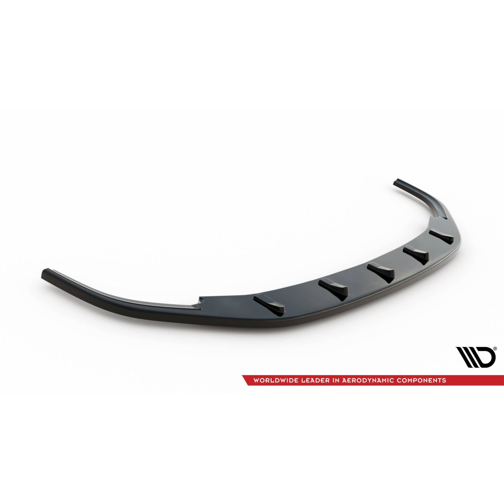 Maxton Design spoiler pod přední nárazník ver.2 pro Volkswagen Golf GTI Mk6, černý lesklý plast ABS