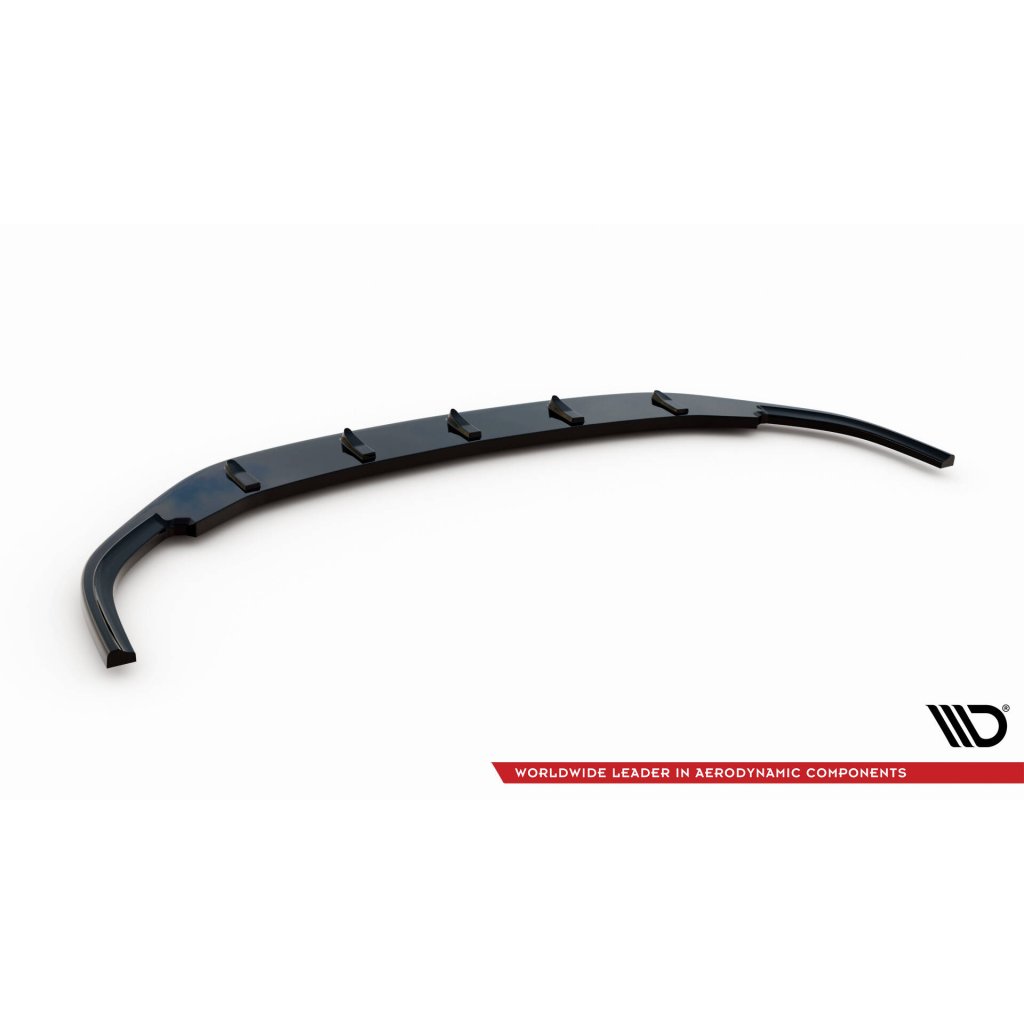 Maxton Design spoiler pod přední nárazník ver.2 pro Volkswagen Golf GTI Mk6, černý lesklý plast ABS