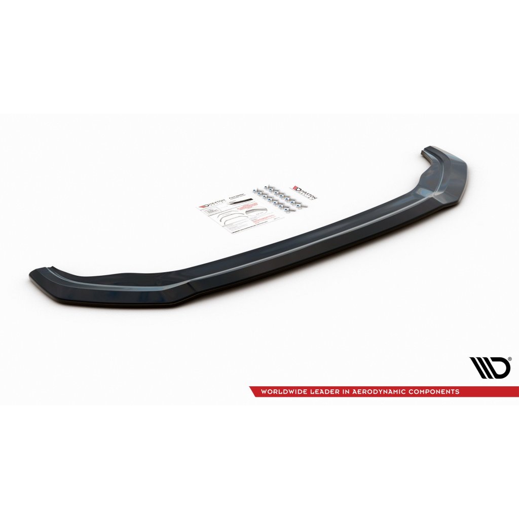 Maxton Design spoiler pod přední nárazník ver.2 pro Volkswagen Golf GTI Mk7, černý lesklý plast ABS