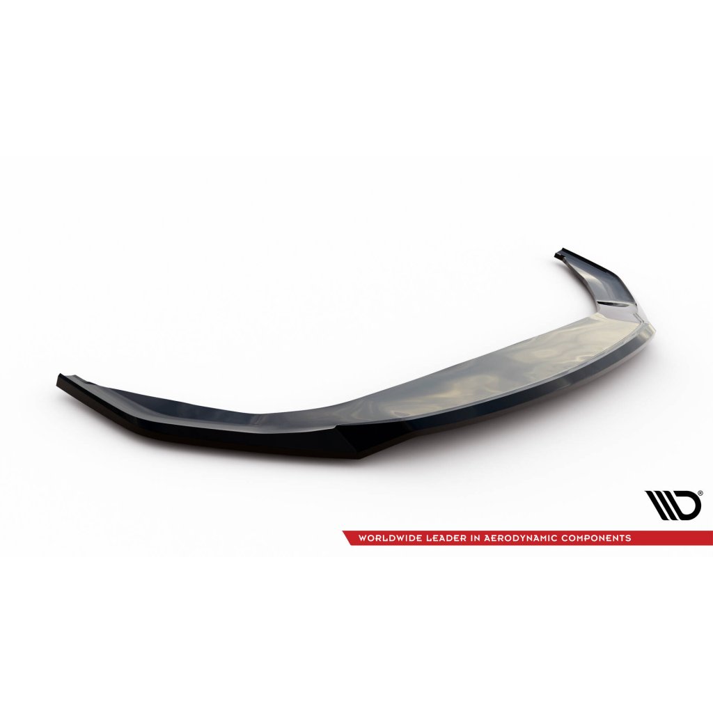Maxton Design spoiler pod přední nárazník ver.2 pro Volkswagen Jetta Mk7 GLI, černý lesklý plast ABS