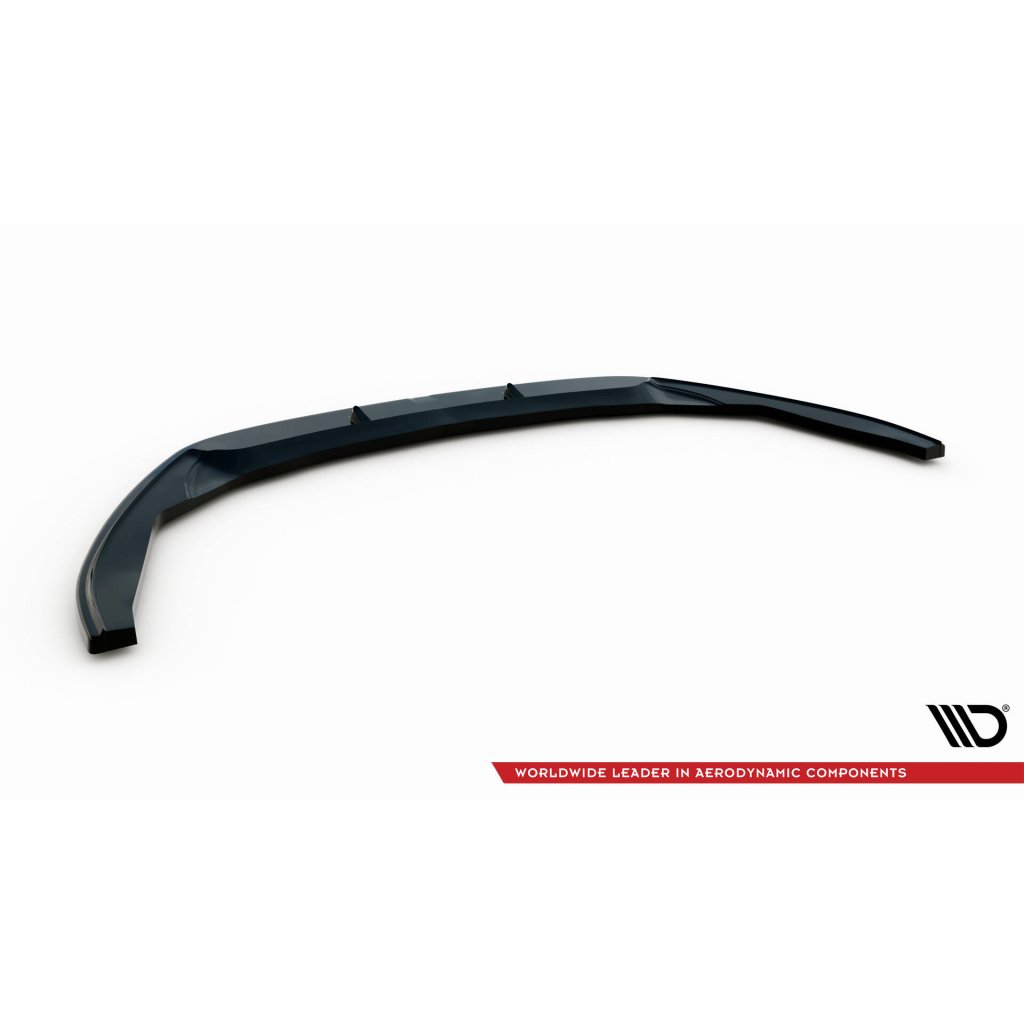 Maxton Design spoiler pod přední nárazník ver.2 pro Volkswagen Passat Mk7 (B7), černý lesklý plast ABS, Variant/Sedan