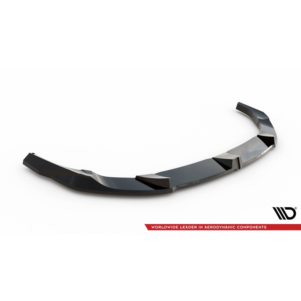 Maxton Design spoiler pod přední nárazník ver.3 pro BMW řada 1 F70, černý lesklý plast ABS, M135i / M-Pack