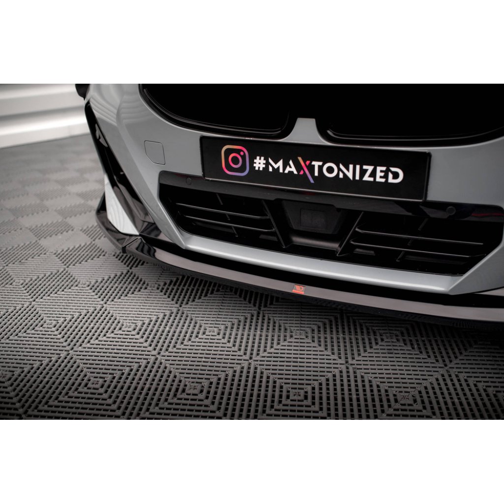 Maxton Design spoiler pod přední nárazník ver.3 pro BMW řada 2 G42 M240i, G42 M-Pack, černý lesklý plast ABS