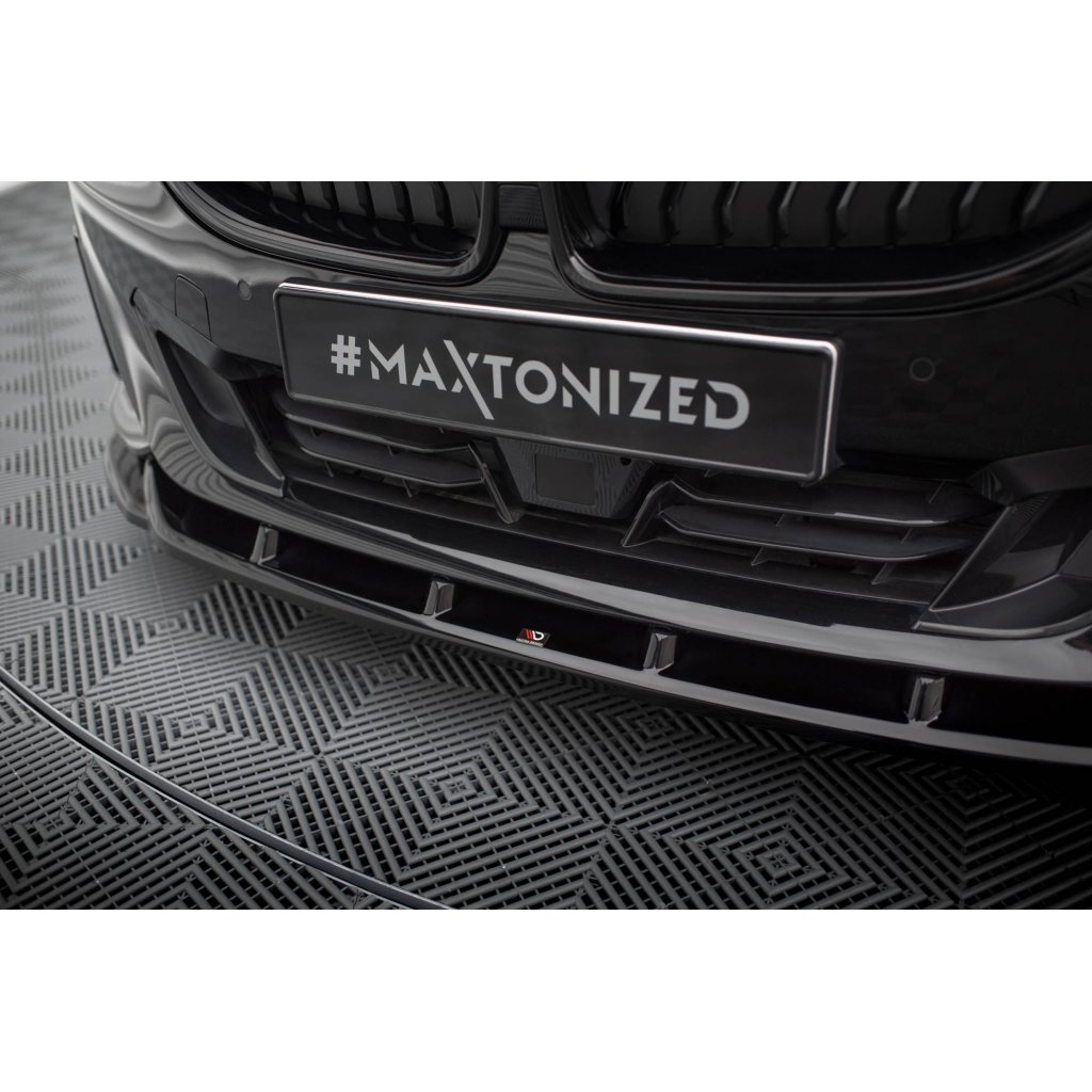 Maxton Design spoiler pod přední nárazník ver.3 pro BMW řada 2 G42 Standard, černý lesklý plast ABS