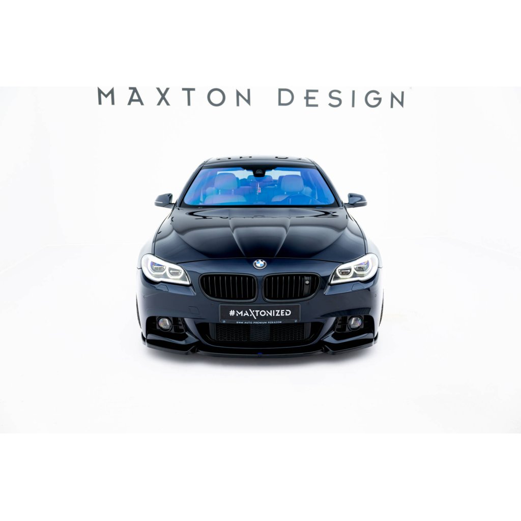 Maxton Design spoiler pod přední nárazník ver.3 pro BMW řada 5 F10- F11, černý lesklý plast ABS
