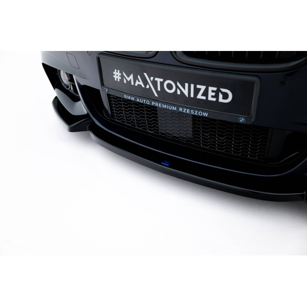 Maxton Design spoiler pod přední nárazník ver.3 pro BMW řada 5 F10- F11, černý lesklý plast ABS