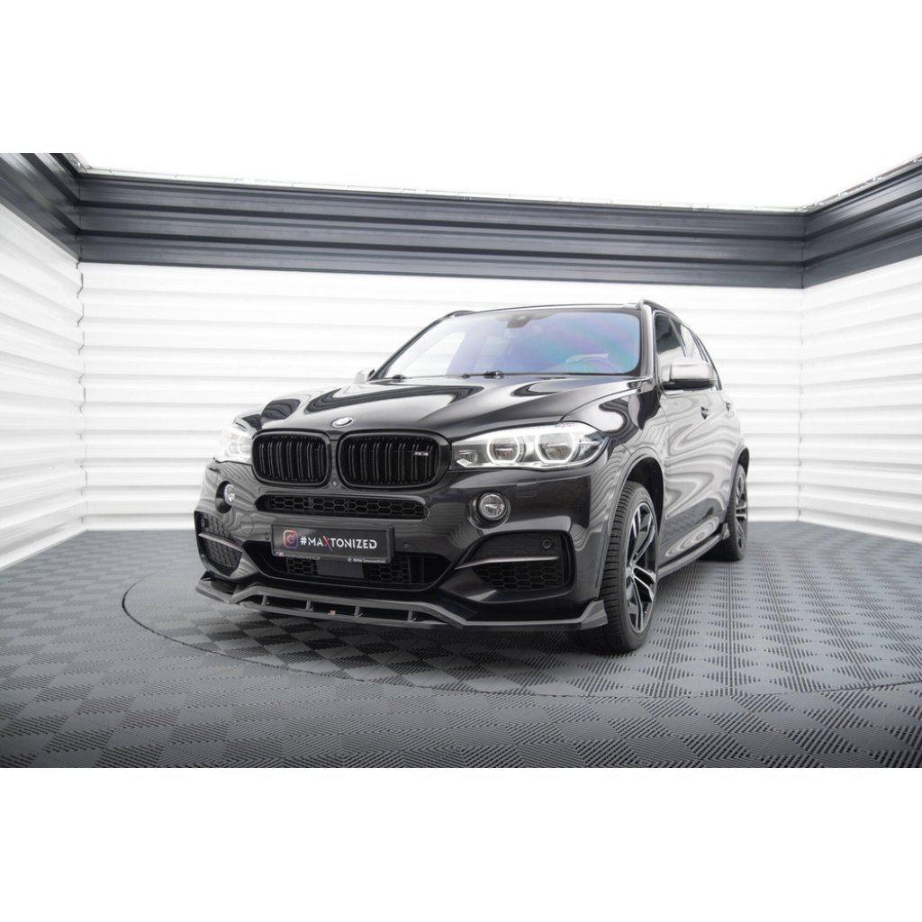 Maxton Design spoiler pod přední nárazník ver.3 pro BMW X5 F15, černý lesklý plast ABS, M-Pack