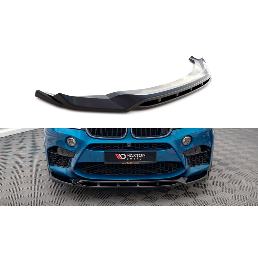 Maxton Design spoiler pod přední nárazník ver.3 pro BMW X5M F15, carbon-Look