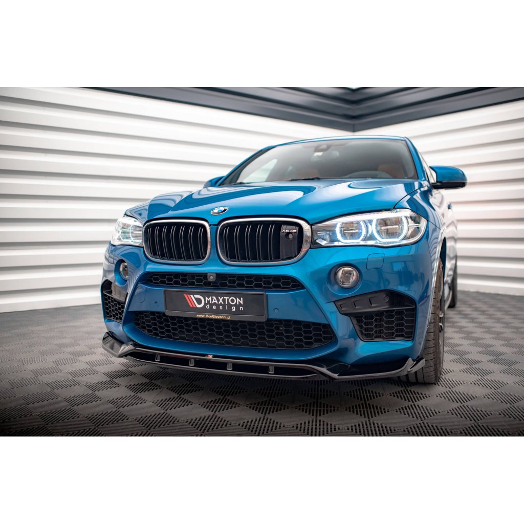 Maxton Design spoiler pod přední nárazník ver.3 pro BMW X5M F15, carbon-Look