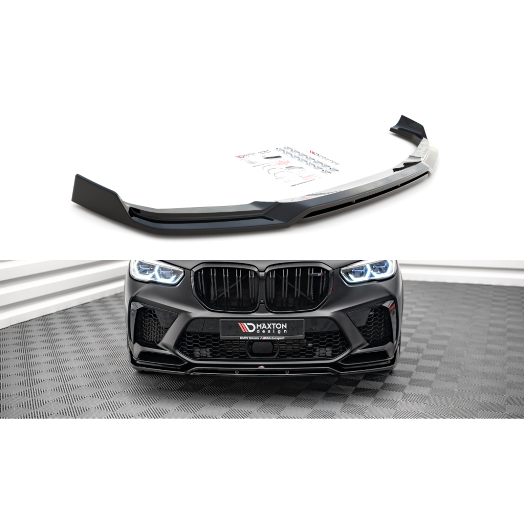 Maxton Design spoiler pod přední nárazník ver.3 pro BMW X5M G05, carbon-Look