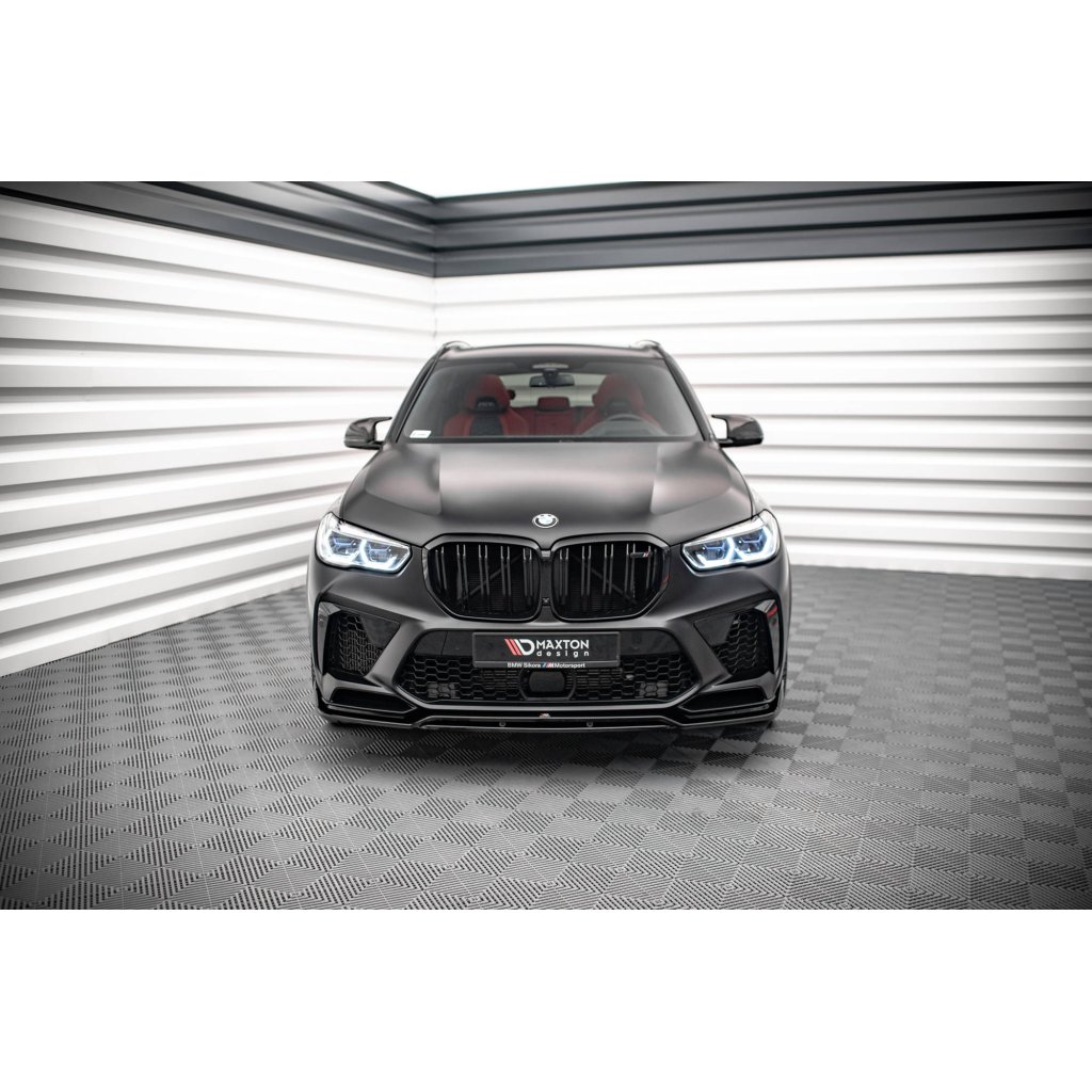 Maxton Design spoiler pod přední nárazník ver.3 pro BMW X5M G05, carbon-Look
