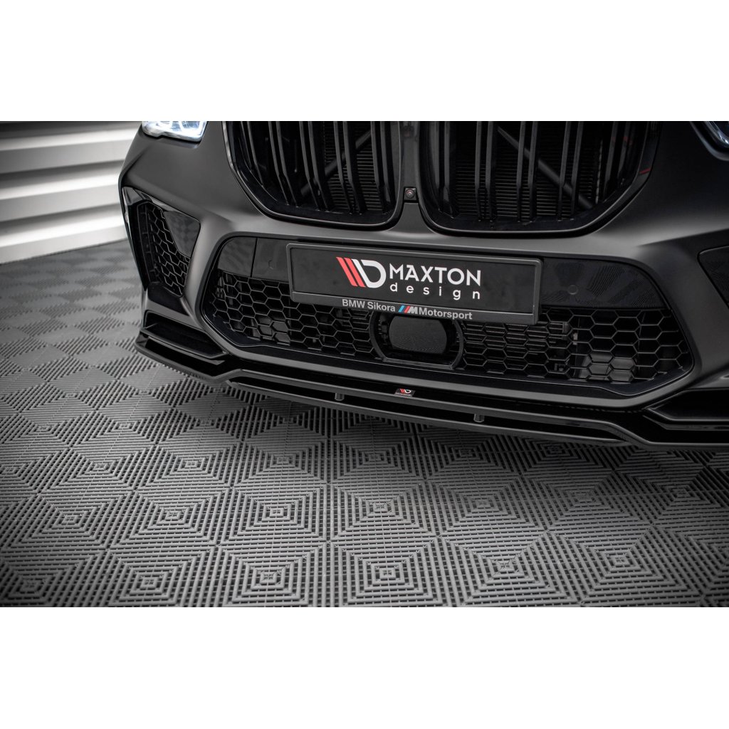 Maxton Design spoiler pod přední nárazník ver.3 pro BMW X5M G05, carbon-Look