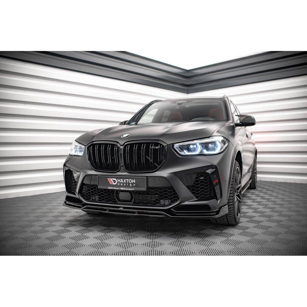 Maxton Design spoiler pod přední nárazník ver.3 pro BMW X5M G05, carbon-Look
