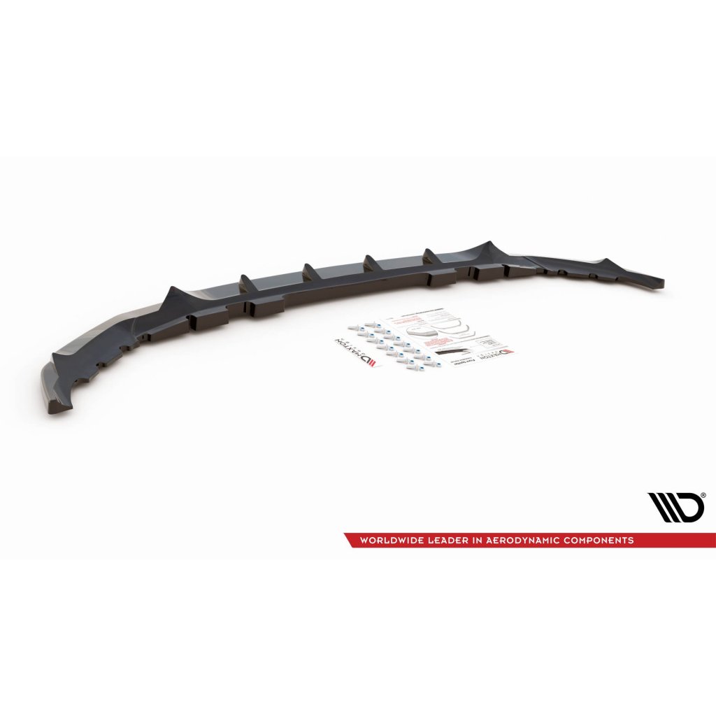 Maxton Design spoiler pod přední nárazník ver.3 pro BMW X7 G07, černý lesklý plast ABS, M-Pack