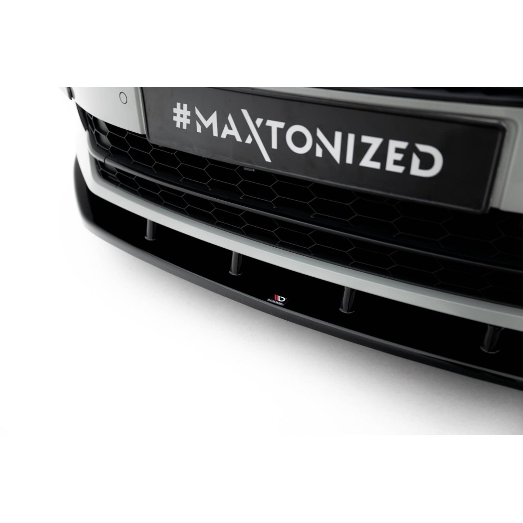 Maxton Design spoiler pod přední nárazník ver.3 pro Škoda Superb Mk3, černý lesklý plast ABS