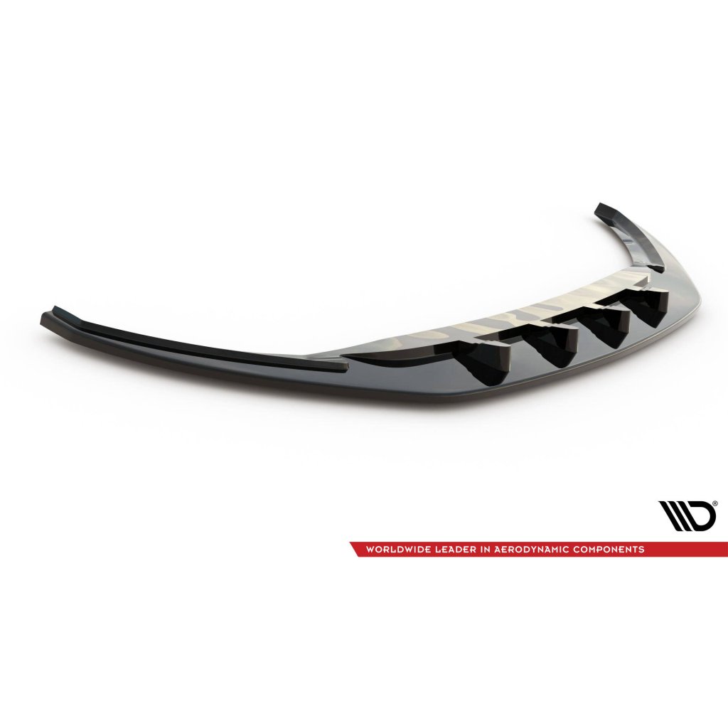 Maxton Design spoiler pod přední nárazník ver.3 pro Škoda Superb Mk3, černý lesklý plast ABS