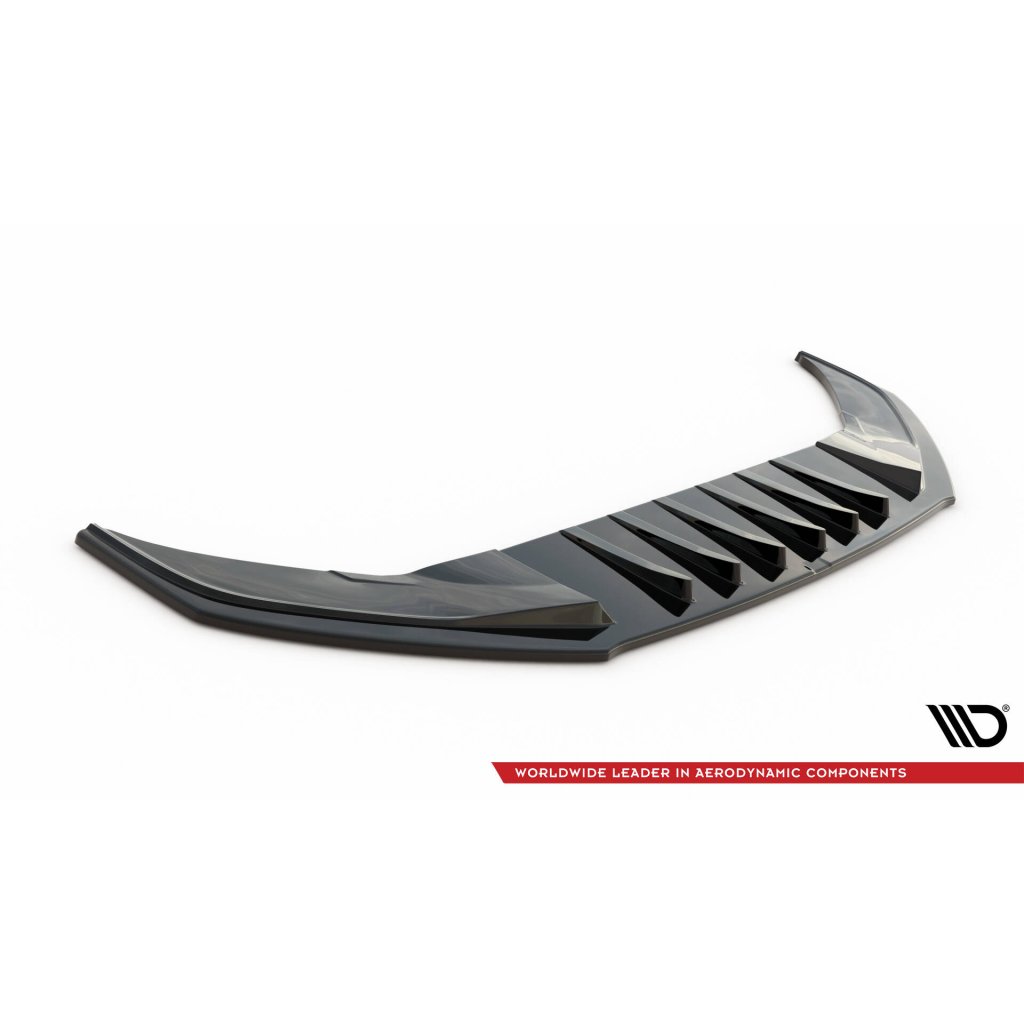 Maxton Design spoiler pod přední nárazník ver.3 pro Volkswagen Arteon, černý lesklý plast ABS